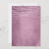 甘い16パープルマスカレード誕生日パーティー 招待状 (裏面)