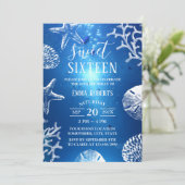 甘い16ビーチヒトスターフィッシュシーシェル水中 招待状 (スタンド正面)