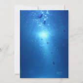 甘い16ビーチヒトスターフィッシュシーシェル水中 招待状 (裏面)