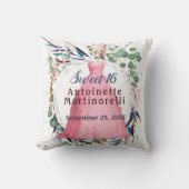 甘い16ピンクかわいらしドレフォーマルス クッション (正面)