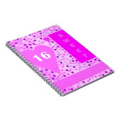 甘い16ピンクラブハートノート ノートブック (右側)