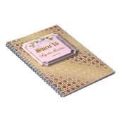 甘い16フォトアルバムラティス葉のピンクジュエル ノートブック (右側)