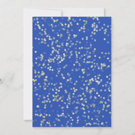 甘い16フォト招待状王室のブルーバタフライ 招待状 (裏面)