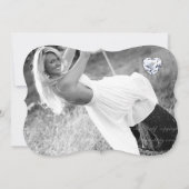 甘い16フラワーダマスク誕生日フォトカード 招待状 (裏面)