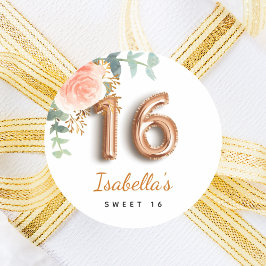 甘い16フローラバラ金ゴールドユーカリプトゥスモノグラム ラウンドシール