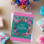 甘い16フローラピガーリーンクかわいらしカスタムの年齢 カード