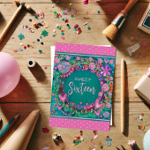 甘い16フローラピガーリーンクかわいらしカスタムの年齢 カード