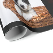 甘い16ブラックシルバー写真コラージュ ラッピングペーパー (ロールコーナー)