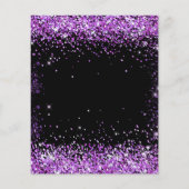 甘い16ブラックパープルグリッター予算の招待 チラシ (裏面)