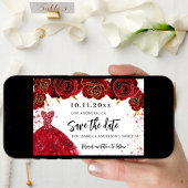 甘い16ブラック金ゴールドドレス花模様グラマラス セーブザデート