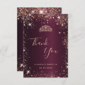 甘い16ブルゴーニュバラ金ゴールドサンキューカード サンキューカード (正面/裏面)