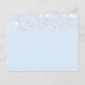 甘い16ベビーブルーシルバーグリッター日付を保存 (裏面)