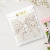 甘い16ベージュボウの水色 フェイバーバッグ (封をした状態)