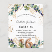 甘い16ユーカリの緑の予算招待 チラシ (正面)