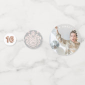 甘い16ラグジュアリーバラ金ゴールドバルーン写真 コンフェッティ (裏面)