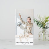 甘い16ラグジュアリーバラ金ゴールドバルーン写真 サンキューカード (スタンド正面)