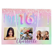 甘い16レインボーグリッタードリップフォトモノグラム16th ラージペーパーバッグ (裏面)