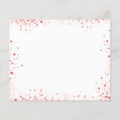 甘い16レッドドレス白の予算は、日付を保存 (裏面)