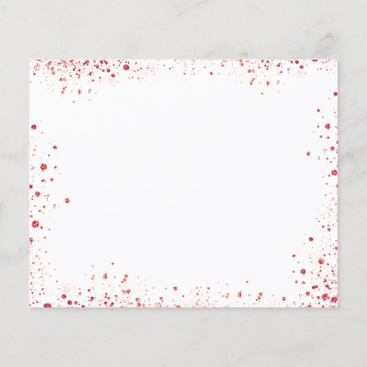 甘い16レッドドレス白の予算は、日付を保存 チラシ (裏面)