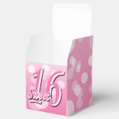 甘い16ワードアート |第16誕生日 フェイバーボックス (オープン)