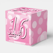 甘い16ワードアート |第16誕生日 フェイバーボックス (裏面サイド)