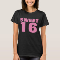 甘い16女の子のTシャツティー