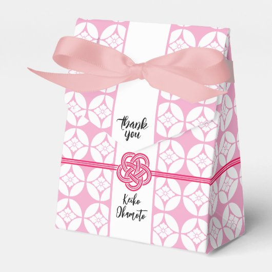 甘い16寿司パーティー花菱七宝紋花菱七宝 フェイバーボックス (正面サイド)