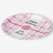 甘い16寿司パーティー花菱七宝紋花菱七宝 ペーパープレート (アングル)