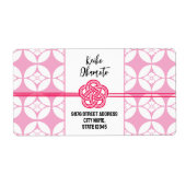 甘い16寿司パーティー花菱七宝紋花菱七宝 ラベル (正面)