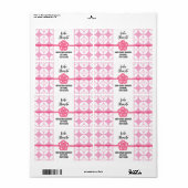 甘い16寿司パーティー花菱七宝紋花菱七宝 ラベル (フルシート)