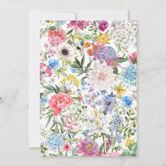 甘い16庭の野草 招待状 (裏面)