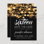 甘い16日救付金ゴールドラきらめくイト&スター セーブザデート (正面/裏面)