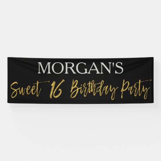 甘い16歳の16歳の誕生日パーティバナー 横断幕 (横)