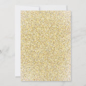 甘い16水色フローラサプライズ誕生日パーティー 招待状 (裏面)