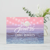 甘い16熱帯ビーチヒトデ&サンドドル 招待状 (スタンド正面)