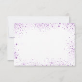 甘い16白い紫のドレスの輝き セーブザデート (裏面)