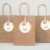 甘い16白い金ゴールドグリッターバルーン名 ラウンドシール