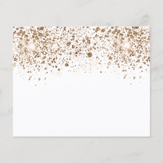 甘い16白い金ゴールド予算は日付を保存 チラシ (裏面)