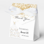 甘い16白金ゴールドグリッタードレ感謝していスユー フェイバーボックス (正面サイド)