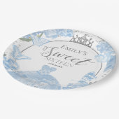 甘い16紙プレートバタフライダスティブルードレス ペーパープレート (アングル)