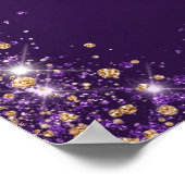 甘い16紫のグリッタースパークルズへようこそ ポスター (角)