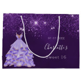 甘い16紫のグリッターダストドレス名 ラージペーパーバッグ (裏面)