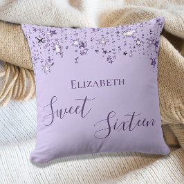 甘い16紫の薄紫星名 クッション