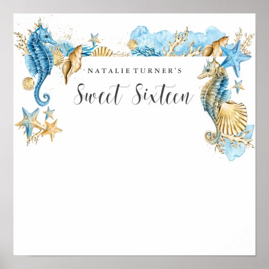 甘い16署名メッセージボード ポスター (正面)