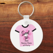 甘い16花のパワーの好意，贈り物，招待状 キーホルダー (正面)