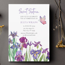 甘い16虹彩花書 招待状
