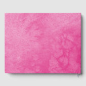 甘い16蝶の花ホットピンクドレス ゲストブック (裏面)