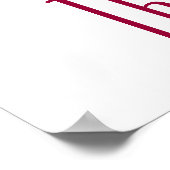 甘い16誕生日ふりかけるハートA01C1 ポスター (角)