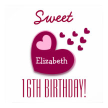 甘い16誕生日ふりかけるハートA01C1