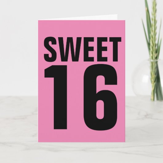 甘い16誕生日カード カード (正面)